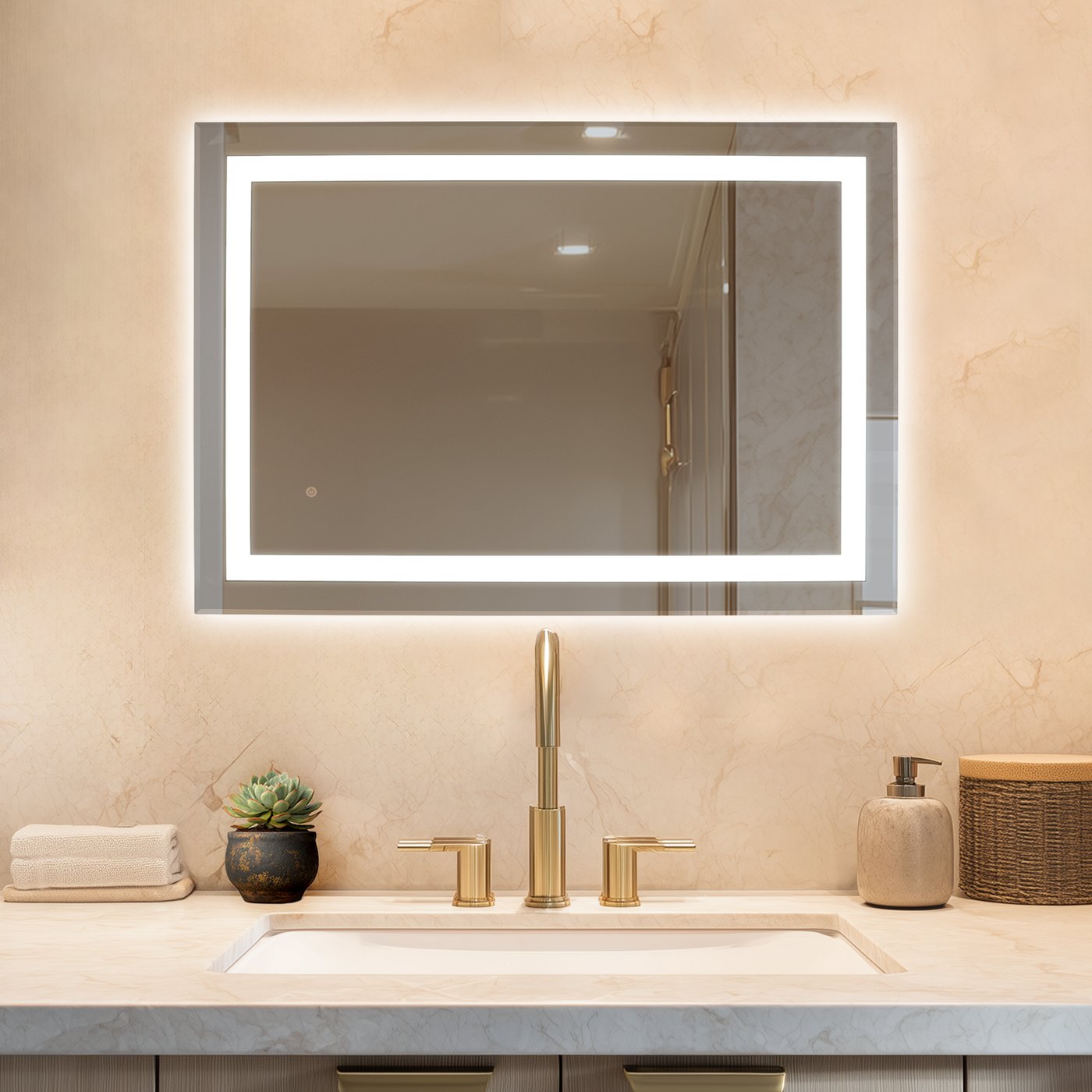 Espejo LED Audrey — 102 x 71 cm (40"x28")