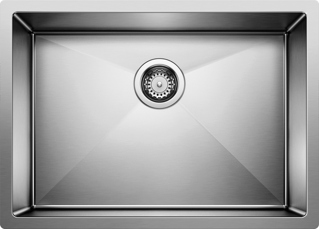 Blanco Precision 16″ R10 Single Bowl — Tarja de Acero Inoxidable — vista 2