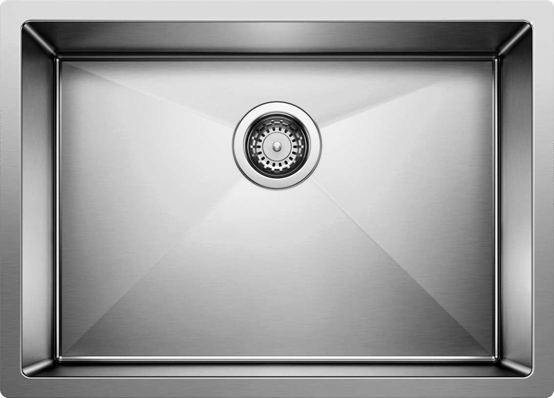 Blanco Precision 16″ R10 Single Bowl — Tarja de Acero Inoxidable — vista 2