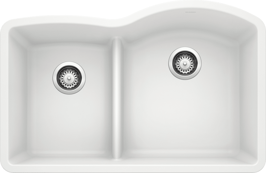 Blanco Diamond 1-3/4 Low Divide Reverse — Tarja de Silgranit