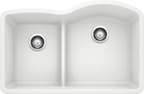Blanco Diamond 1-3/4 Low Divide Reverse — Tarja de Silgranit