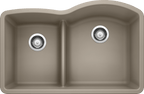 Blanco Diamond 1-3/4 Low Divide Reverse — Tarja de Silgranit