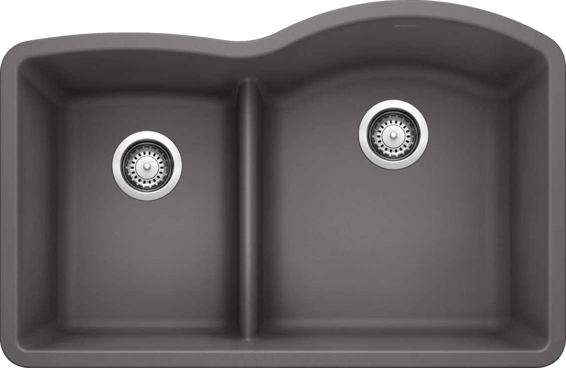Blanco Diamond 1-3/4 Low Divide Reverse — Tarja de Silgranit