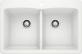 Blanco Diamond Equal Double Dual Mount — Tarja de Silgranit
