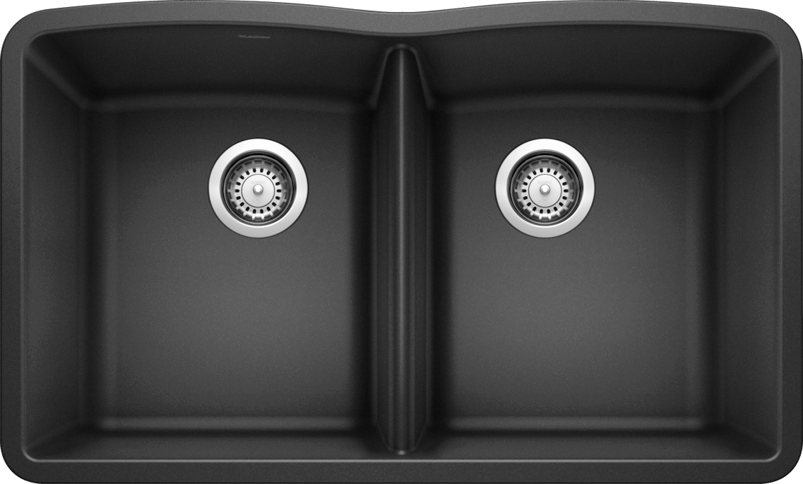 Blanco Diamond Equal Double Bowl — Tarja de Silgranit