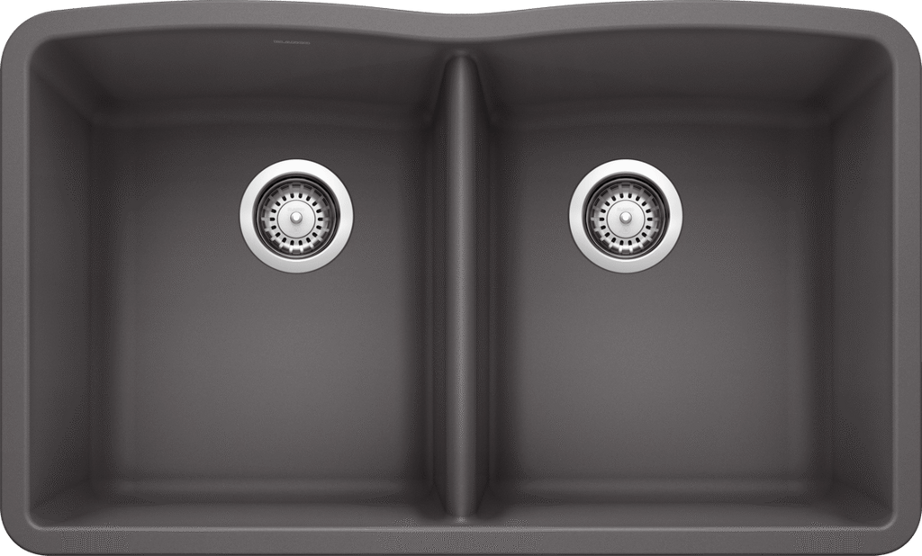 Blanco Diamond Equal Double Bowl — Tarja de Silgranit