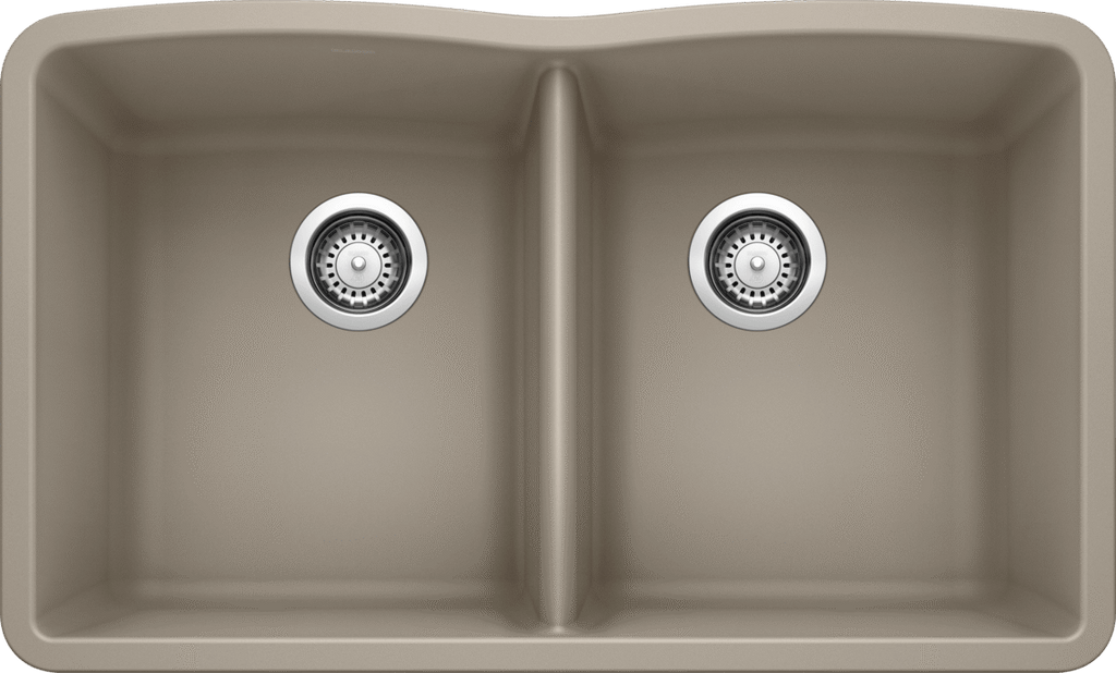 Blanco Diamond Equal Double Bowl — Tarja de Silgranit