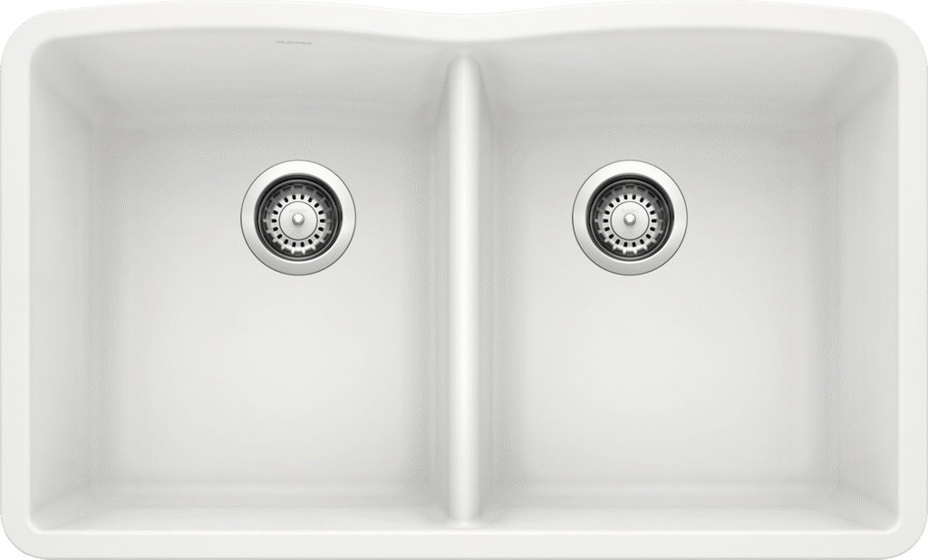 Blanco Diamond Equal Double Bowl — Tarja de Silgranit