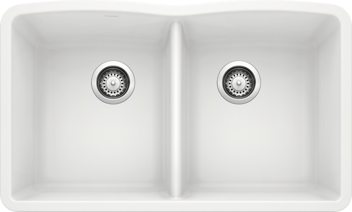 Blanco Diamond Equal Double Bowl — Tarja de Silgranit