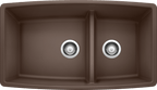 Blanco Performa Medium 1-3/4 Low Divide — Tarja de Silgranit