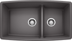 Blanco Performa Medium 1-3/4 Low Divide — Tarja de Silgranit