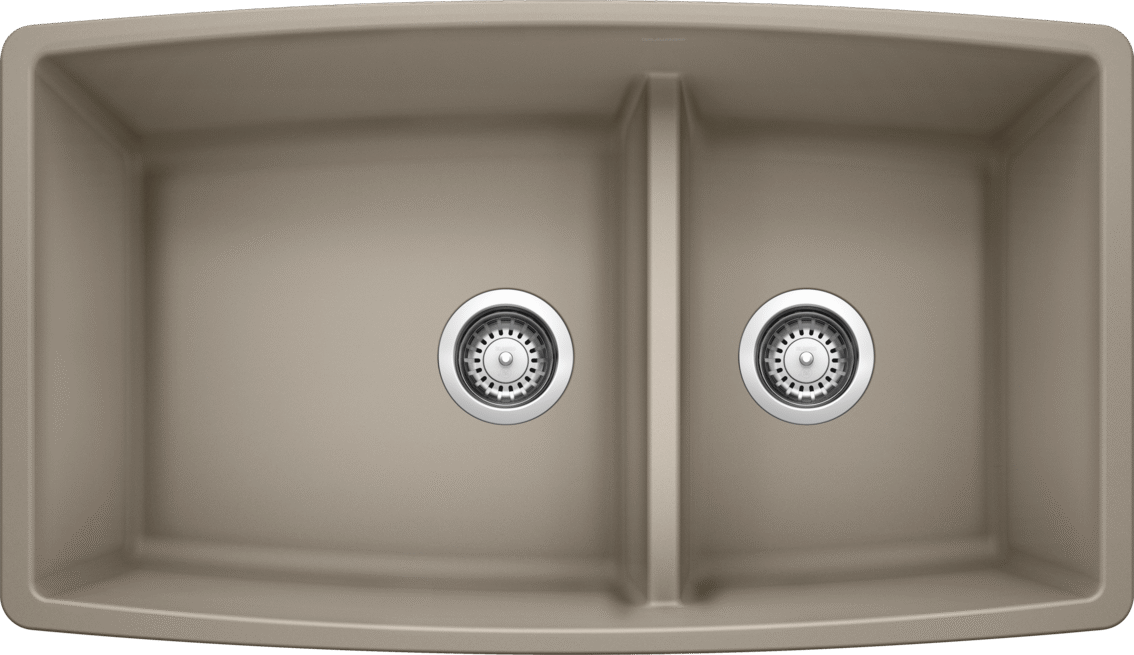 Blanco Performa Medium 1-3/4 Low Divide — Tarja de Silgranit