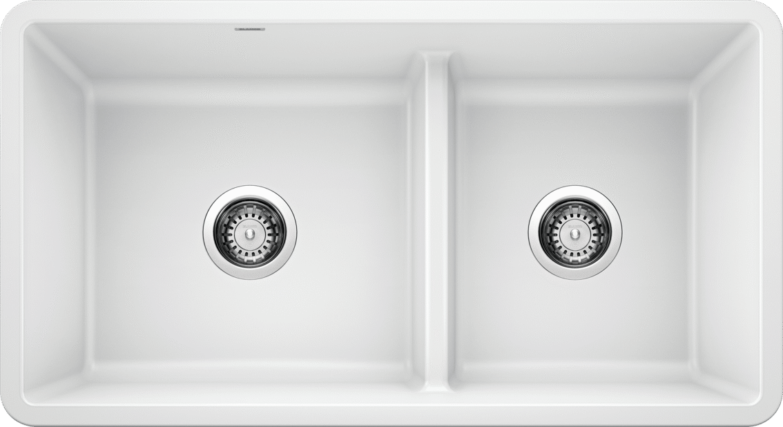 Blanco Precis Reversible 1-3/4 Low Divide — Tarja de Silgranit