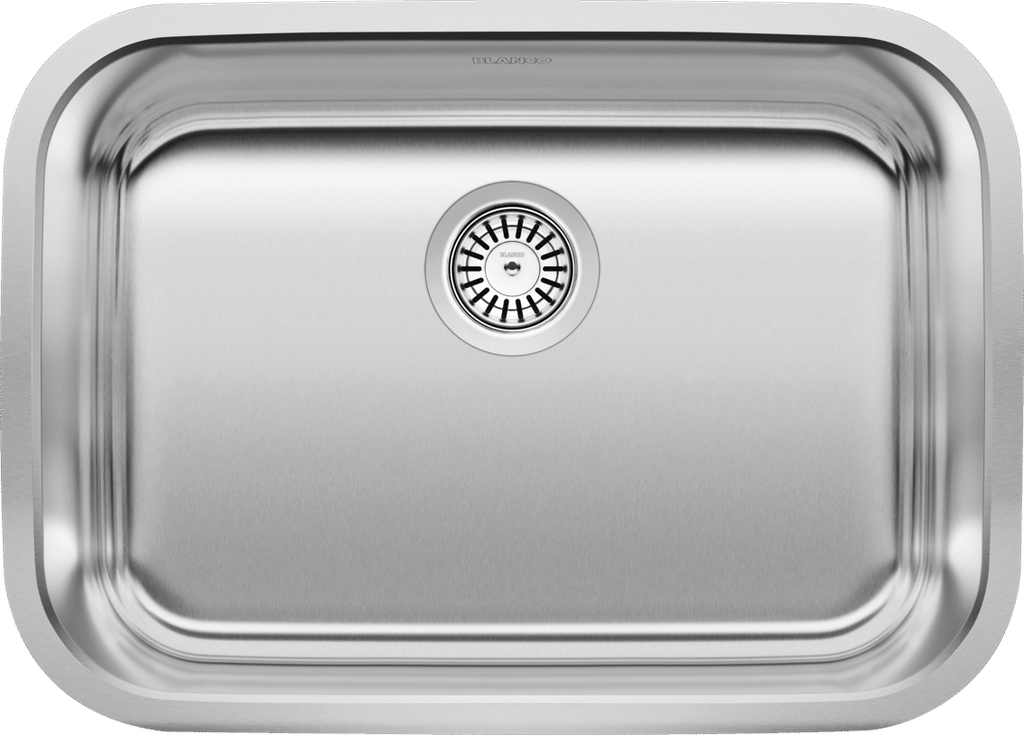 Blanco Stellar Medium Single Bowl — Tarja de Acero Inoxidable — vista 2