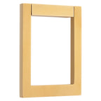 Baldwin Hardware Contemporary Square Aldaba de Puerta 0183 — Latón satinado Lifetime