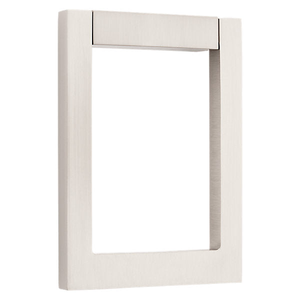 Baldwin Hardware Contemporary Square Aldaba de Puerta 0183 — Níquel satinado Lifetime
