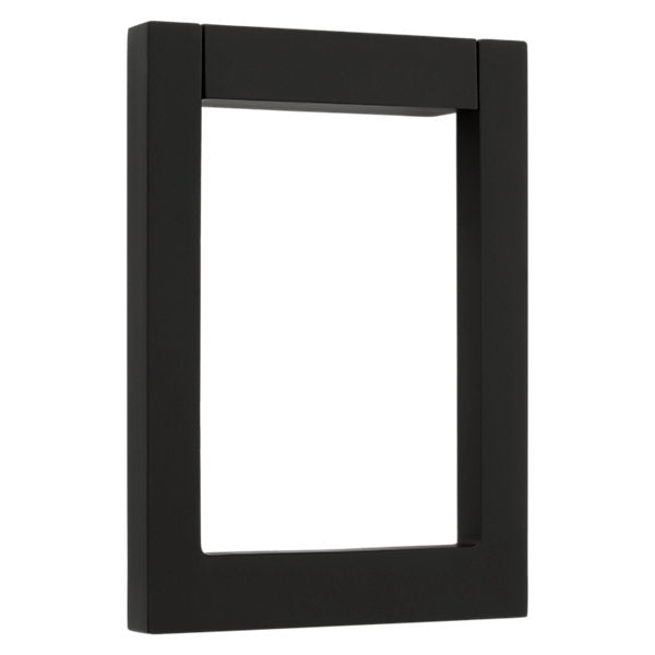 Baldwin Hardware Contemporary Square Aldaba de Puerta 0183 — Negro satinado