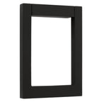 Baldwin Hardware Contemporary Square Aldaba de Puerta 0183 — Negro satinado
