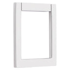 Baldwin Hardware Contemporary Square Aldaba de Puerta 0183 — Cromo pulido