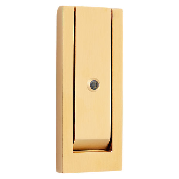 Baldwin Hardware Modern Aldaba de Puerta con Mirilla 0185 — Latón satinado Lifetime