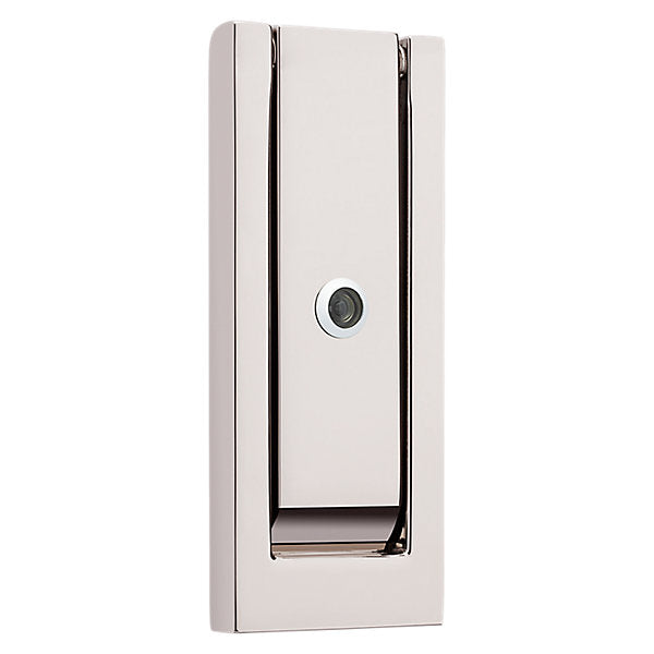 Baldwin Hardware Modern Aldaba de Puerta con Mirilla 0185 — Níquel pulido Lifetime