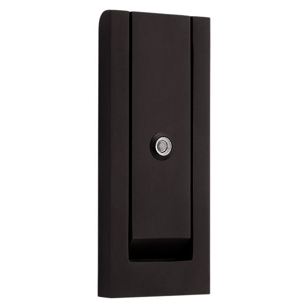 Baldwin Hardware Modern Aldaba de Puerta con Mirilla 0185 — Bronce aceitado