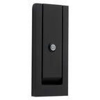 Baldwin Hardware Modern Aldaba de Puerta con Mirilla 0185 — Negro satinado