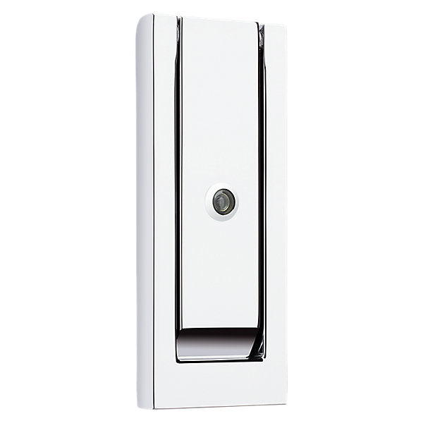 Baldwin Hardware Modern Aldaba de Puerta con Mirilla 0185 — Cromo pulido
