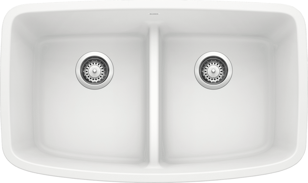 Blanco Valea Equal Double Low Divide — Tarja de Silgranit