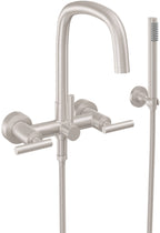 California Faucets San Elijo Contemporaneo Llenador de Tina de Montaje en Pared - Pico Cuadrado
