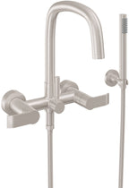 California Faucets San Elijo Contemporaneo Llenador de Tina de Montaje en Pared - Pico Cuadrado