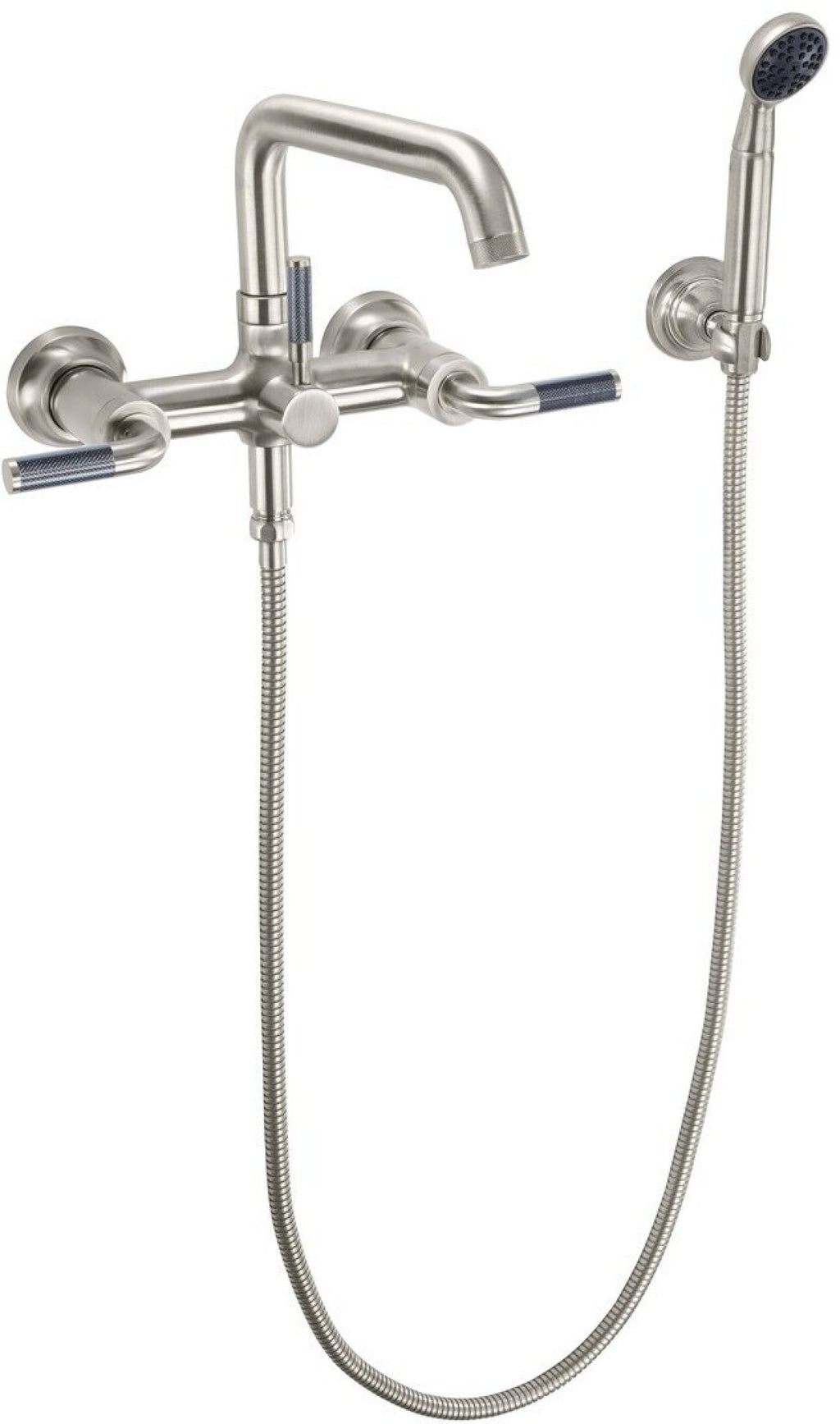 California Faucets Descanso Industrial Llenador de Tina de Montaje en Pared - Pico Cuadrado