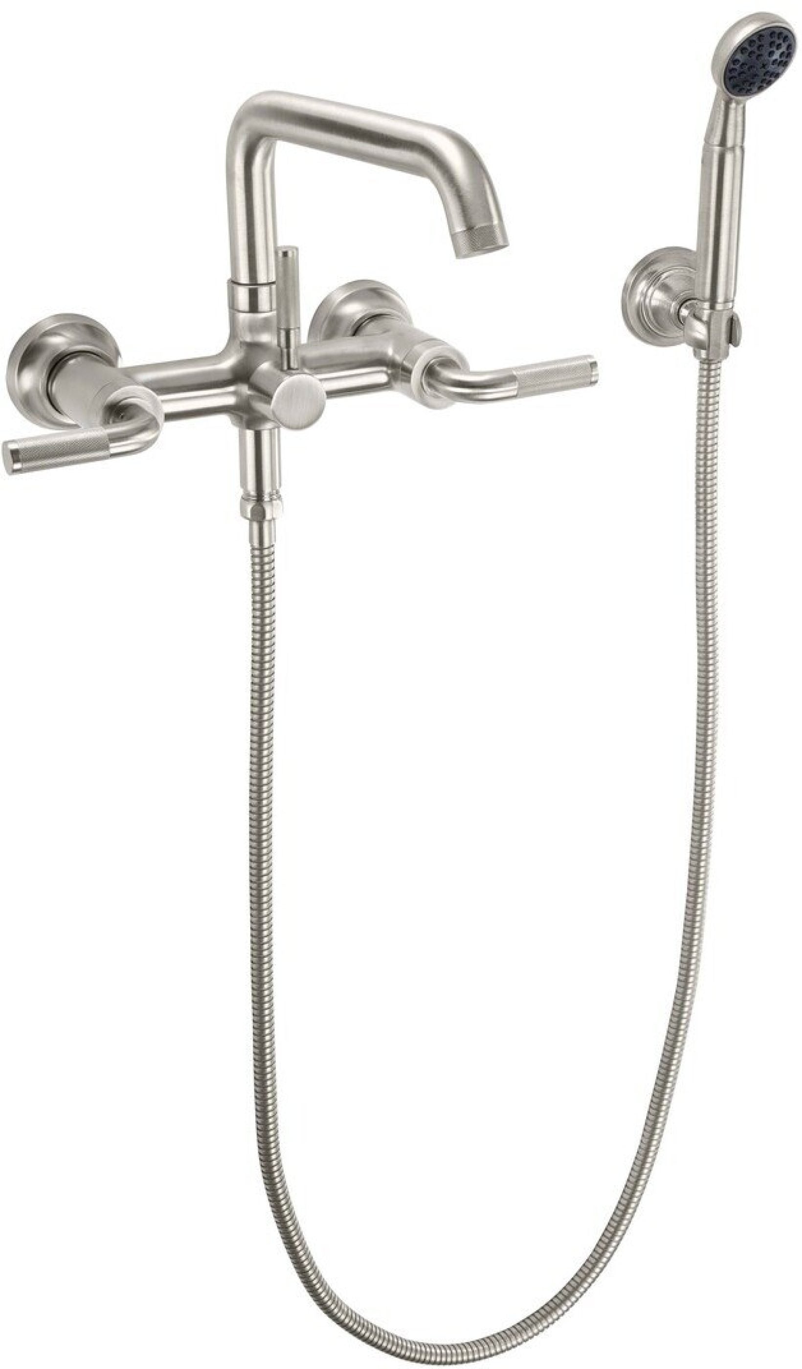 California Faucets Descanso Industrial Llenador de Tina de Montaje en Pared - Pico Cuadrado