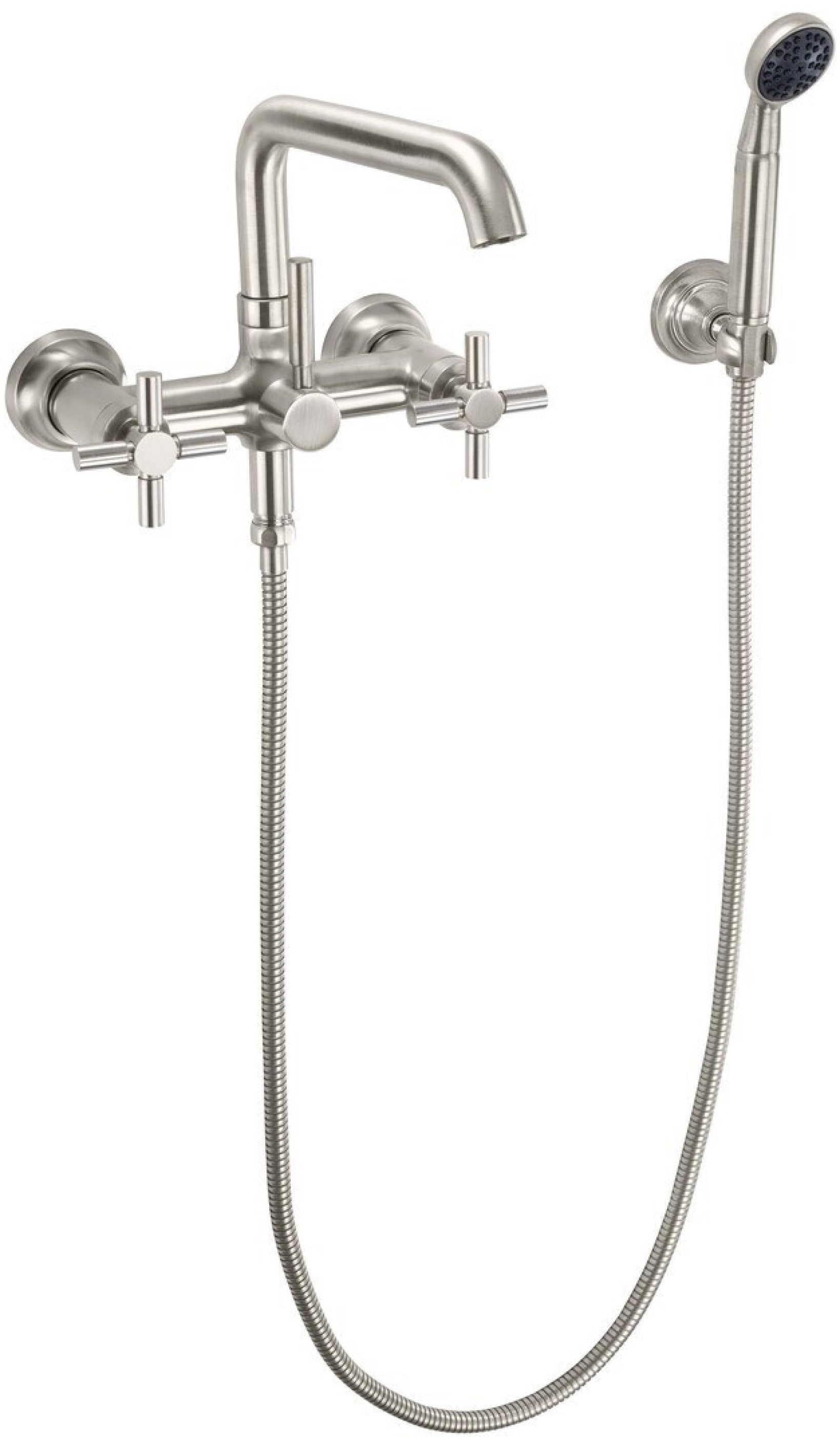 California Faucets Descanso Industrial Llenador de Tina de Montaje en Pared - Pico Cuadrado