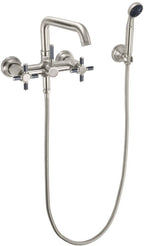 California Faucets Descanso Industrial Llenador de Tina de Montaje en Pared - Pico Cuadrado