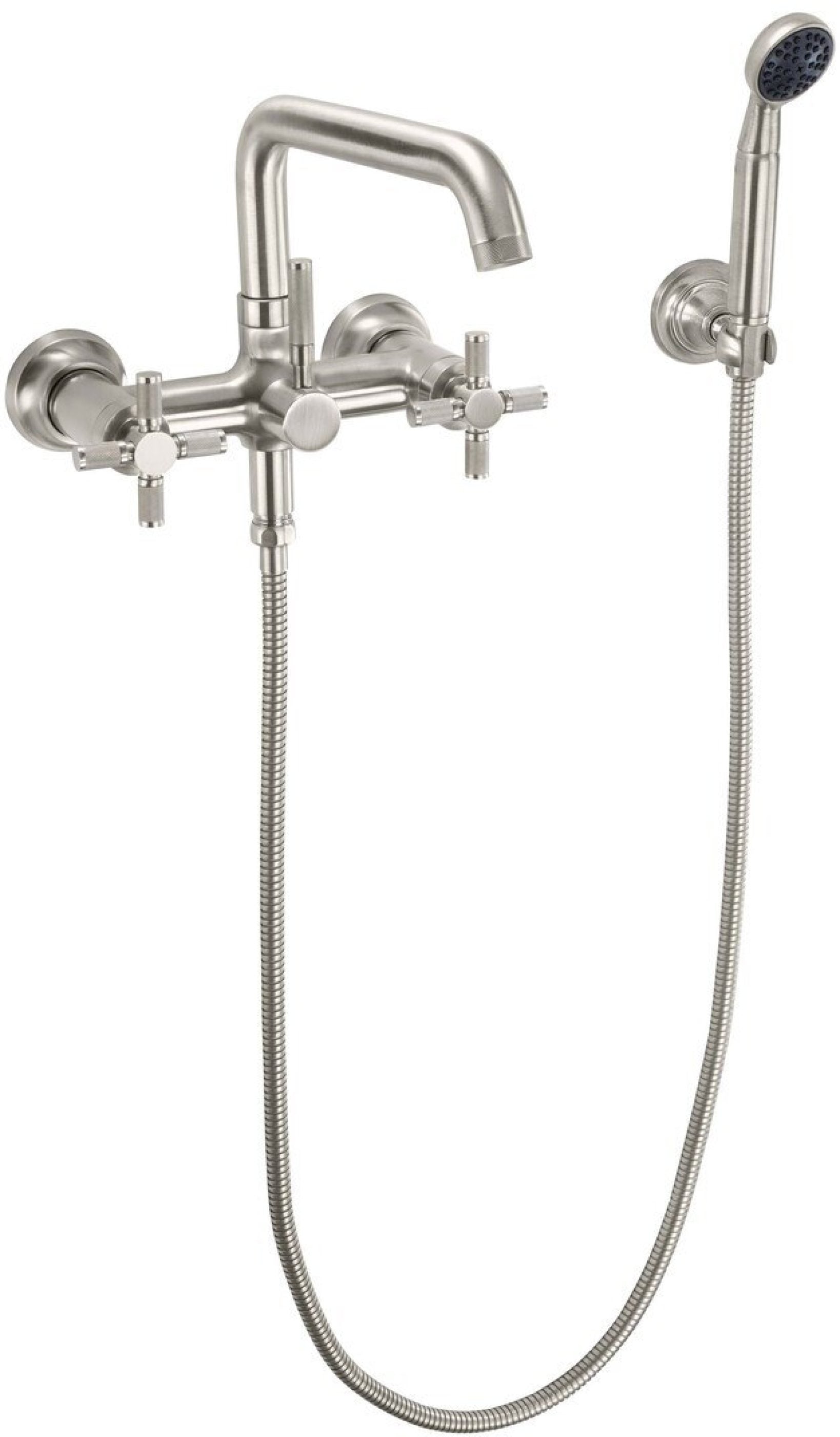California Faucets Descanso Industrial Llenador de Tina de Montaje en Pared - Pico Cuadrado
