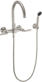California Faucets Descanso Industrial Llenador de Tina de Montaje en Pared - Pico en Arco