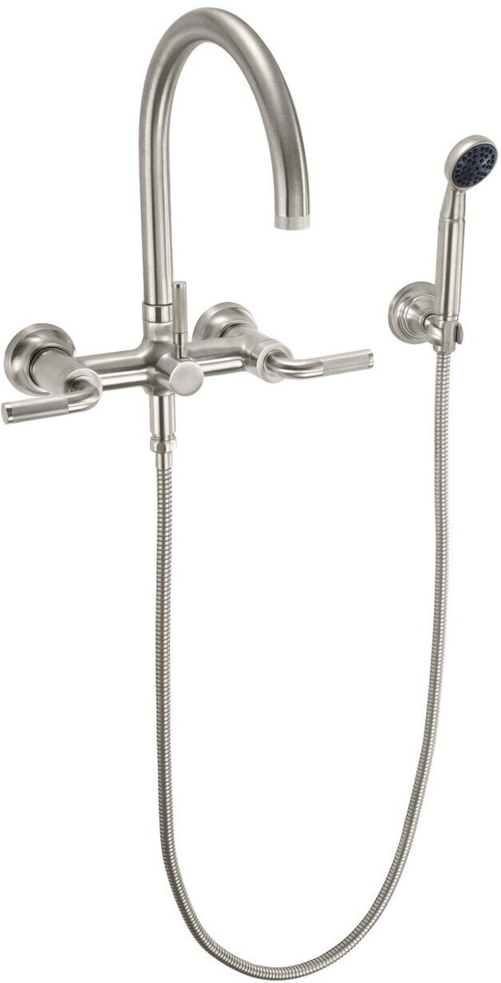 California Faucets Descanso Industrial Llenador de Tina de Montaje en Pared - Pico en Arco