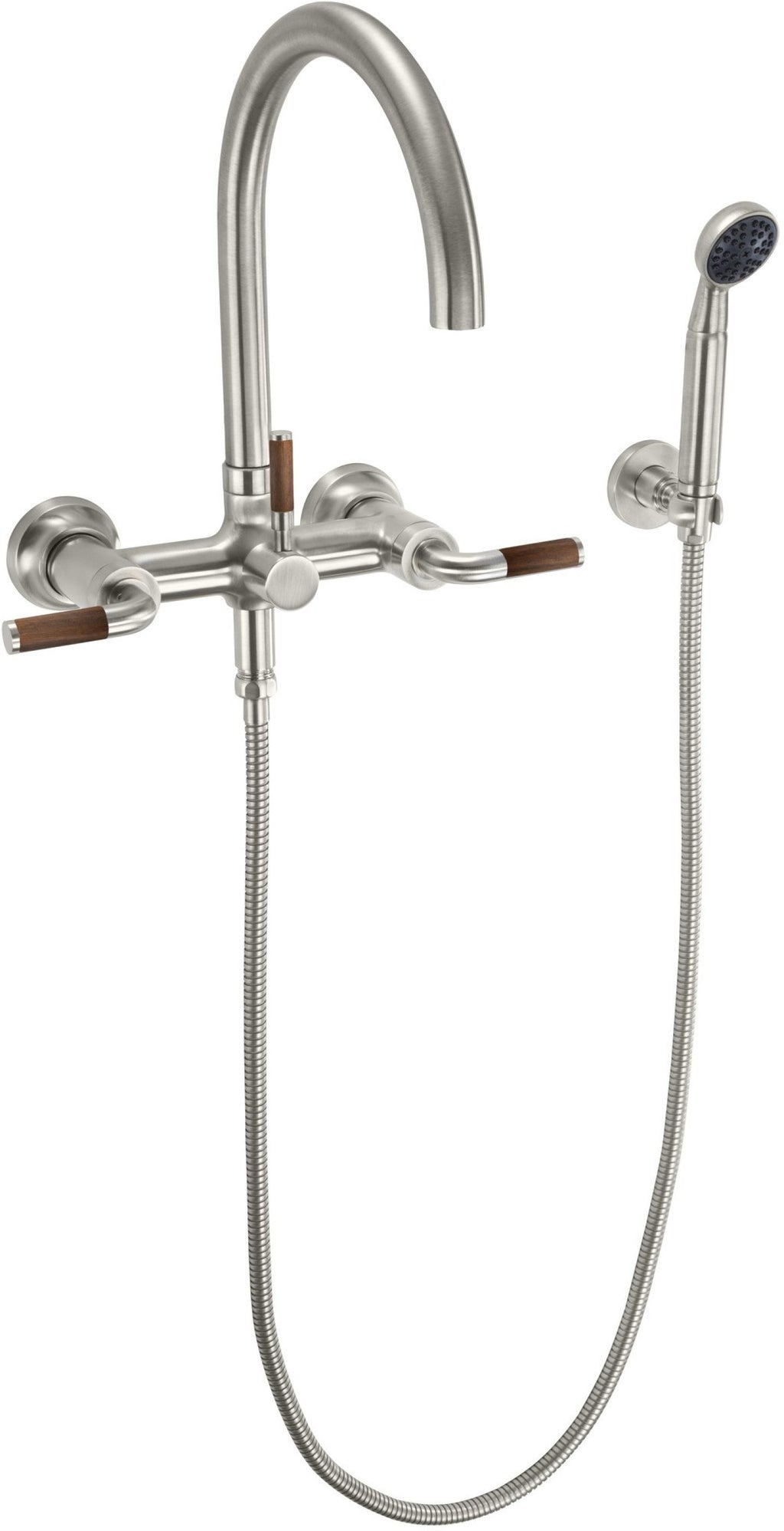 California Faucets Descanso Industrial Llenador de Tina de Montaje en Pared - Pico en Arco