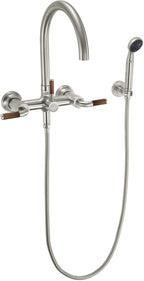 California Faucets Descanso Industrial Llenador de Tina de Montaje en Pared - Pico en Arco