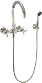 California Faucets Descanso Industrial Llenador de Tina de Montaje en Pared - Pico en Arco