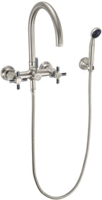 California Faucets Descanso Industrial Llenador de Tina de Montaje en Pared - Pico en Arco
