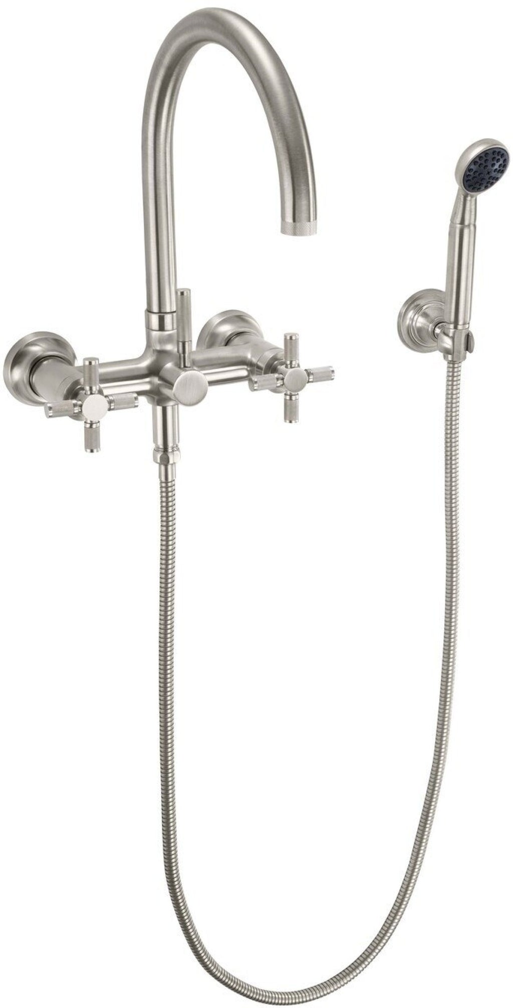 California Faucets Descanso Industrial Llenador de Tina de Montaje en Pared - Pico en Arco
