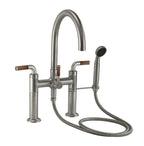 California Faucets Descanso Industrial Llenador de Tina de Montaje en Cubierta - Pico en Arco