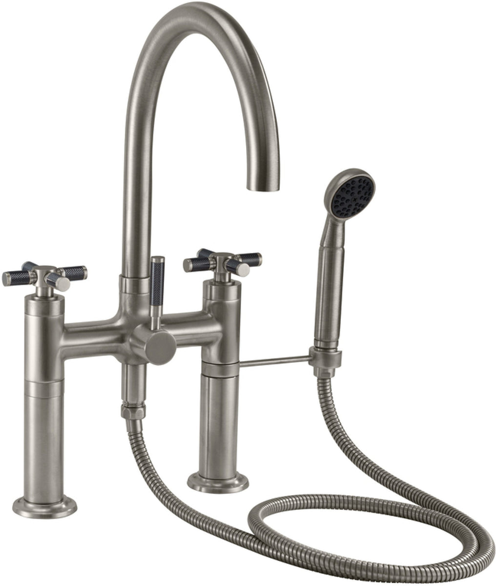 California Faucets Descanso Industrial Llenador de Tina de Montaje en Cubierta - Pico en Arco