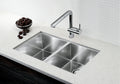 Blanco Quatrus R0 Equal Double Bowl — Tarja de Acero Inoxidable