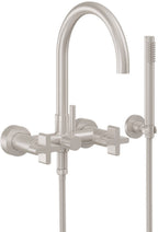 California Faucets Asilomar Contemporaneo Llenador de Tina de Montaje en Pared - Pico en Arco