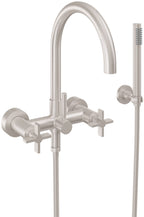 California Faucets Asilomar Contemporaneo Llenador de Tina de Montaje en Pared - Pico en Arco