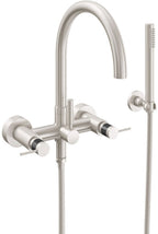 California Faucets Asilomar Contemporaneo Llenador de Tina de Montaje en Pared - Pico en Arco