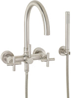 California Faucets Asilomar Contemporaneo Llenador de Tina de Montaje en Pared - Pico en Arco